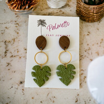 Michaels top clay earrings